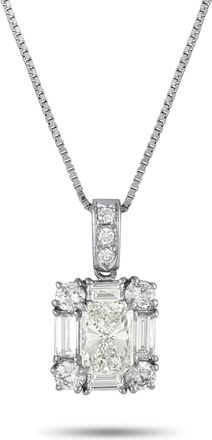 Luxury Bazaar Platinum 2.0ct Diamond Pendant Necklace MF30-110425