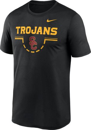 Nike USC Courtside Nike Mens Dri-FIT College T-Shirt in Black | 02TI00ASCJ-5DA
