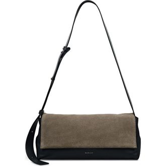 Radley London The Annabel - Suede Medium Flapover Shoulder Bag in Coffee at Nordstrom