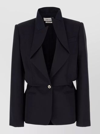 Alexander McQueen single breasted jacket long sleeves lapel