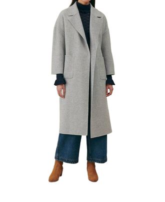 Louise Misha Sullyne Coat In Blue Mini Checks