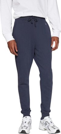 AllSaints All Saints Raven Mens Slim Fit Sweatpants Fleece Bottoms Casual Cuffed Cotton - Navy - Size X-Large