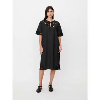 Masai MaNoretta Cutwork Detail Dress in Black at Nordstrom, Size X-Small