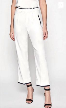 Equipment Bergen Flare Crop Trousers In White