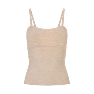 Max Mara Sleeveless Tops, female, Beige, Size: M Epica Sleeveless Top