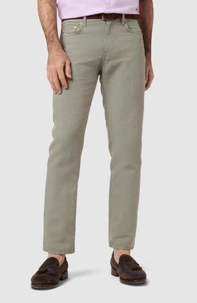 Sid Mashburn Slim Straight Leg 5 Pocket Pants in Sage Canvas at Nordstrom Rack, Size 35 X 32