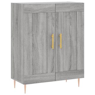 vidaXL Aparador De Madera De Ingenier&iacute;a Gris Sonoma 69,5x34x90 Cm Vidaxl
