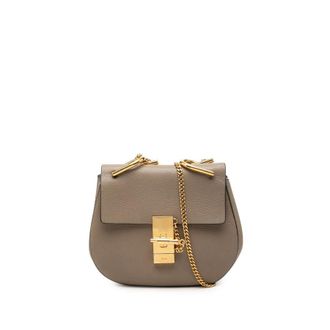 Chlo&eacute; Pre-owned Chloe Mini Grained Lambskin Drew Crossbody Ladies 1TXP1KDY3632YPPZ