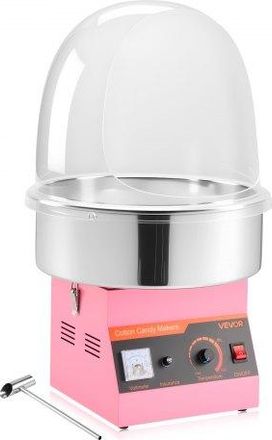 OEM M&aacute;quina El&eacute;ctrica Para Hacer Algod&oacute;n De Az&uacute;car 1000 W, M&aacute;quina De Algod&oacute;n De Az&uacute;car Con Tapa, Recipiente De Acero Inoxidable Y Cuchara Para Az&uacute;car, Pa