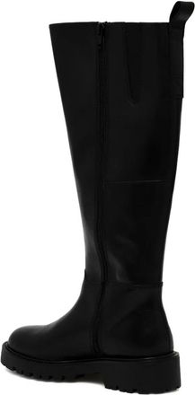 Vagabond Knielaarzen met blokhak en rits - Zwart