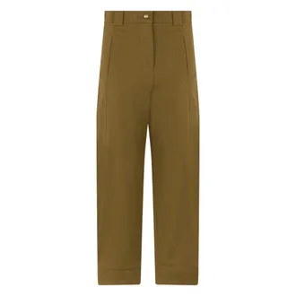 Max Mara Mxmadorni Trousers - female - Max Mara - Straight Trousers - Green - 2XS - Trousers