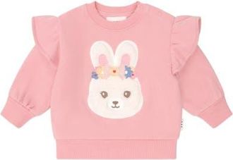 Huxbaby Flower Field Bunny Sweatshirt in Dusty Pink at Nordstrom, Size 6-12M Au