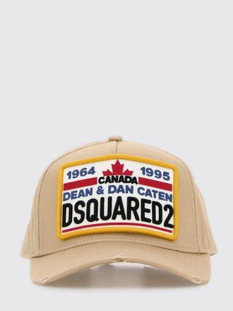 Dsquared2 Cappello in twill di cotone con patch logo