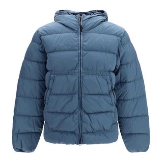 C.P. Company C.p. Company - Goggle Hooded Jacket - Heren - Jassen - Blauw - Maat: S Nylon