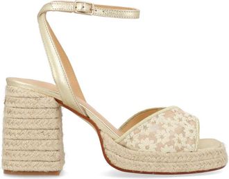 Castaner Neutral Vals Braided Jute Block Sandals