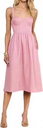 L'agence Tiani Bustier Dress In Lilac