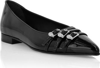 Philipp Plein Multi-Strap Ballerina Flats Skull