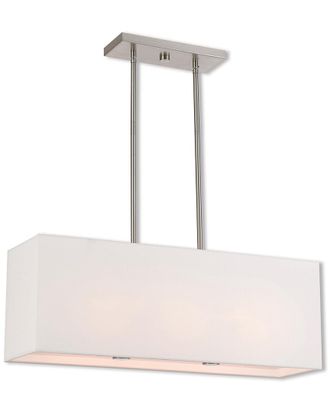 Livex Lighting Livex Summit 3 Light BN Linear Chandelier