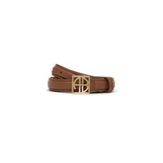 Anine Bing Belts, female, Brown, M/L, Monogram Cognac Leather Belt