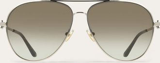 Ferragamo Men Aviator frame sunglasses Gold
