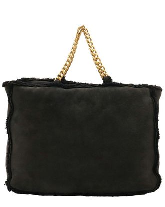 Chanel Mouton Chain Tote Bag Black (Authentic Pre-Loved)