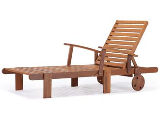 Habitat et Jardin Habitat Et Jardin - Tumbona De Madera Tokyo - Marr&oacute;n Claro