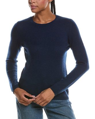 Fort&eacute; Cashmere Basic Crewneck 100% Cashmere Sweater