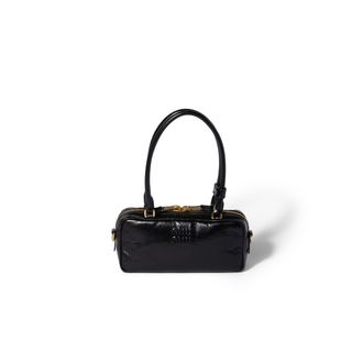 Miu Miu Beau Shiny Leather Mini-bag, Woman, Black