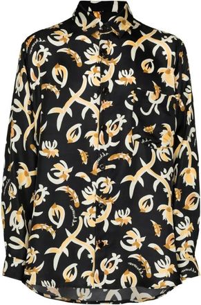 Nanushka Casual Shirts, male, Multicolor, XL, Abstract Pattern Long-Sleeved Shirt