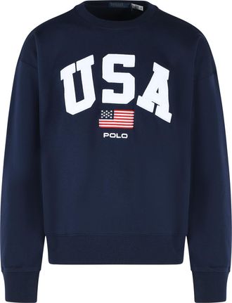 Polo Ralph Lauren Jersey de mezcla de algod&oacute;n azul marino de Polo Ralph Lauren