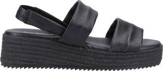 Hush Puppies Rachel Womens Leather Sandals - Black - Size UK 4