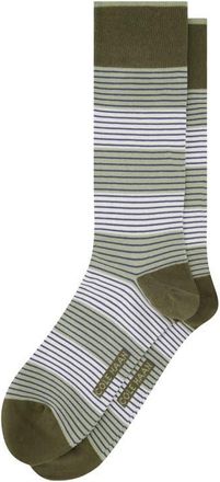 Cole Haan Stripe Dress Socks in Green at Nordstrom