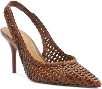 Arezzo Eva Slingback Stiletto Pump in Soul Natural at Nordstrom, Size 6.5