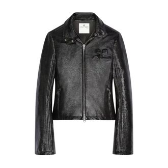 Courr&egrave;ges Dames, Jassen, Zwart, Maat: XS Vinyl