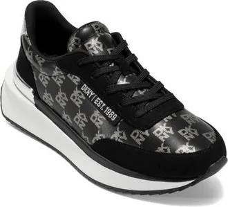 DKNY Aranae Sneaker in Black/Nickel at Nordstrom, Size 9.5