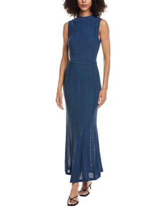 The Kooples Romantic Net Stitches Maxi Dress