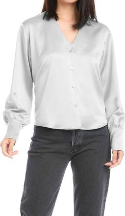 Fifteen Twenty Tie Back Top In Silver