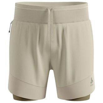 Odlo X-Alp Trail 6 Inch 2-in-1 Short Laufshorts f&uuml;r Herren | beige