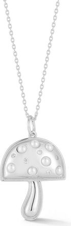 Sphera Milano Silver 3Mm Pearl Cz Necklace