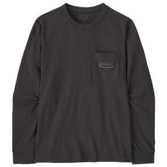 Patagonia L/S MW 95 Oval Logo Pocket Tee Longsleeve f&uuml;r Herren | grau