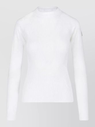 Moncler ribbed crew neck long sleeve top