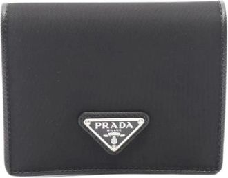 Prada Pre-owned Wallets, female, Black, Size: ONE SIZE Pre-owned Wallet (bi-fold)