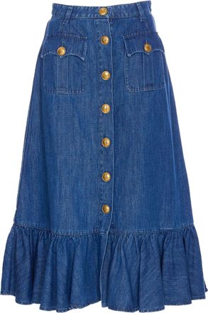 Valentino Garavani Light Denim Skirt