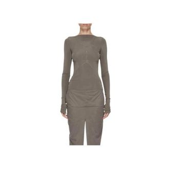 Rick Owens Dames, Tops, Grijs, Maat: M Viscose