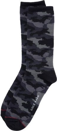 Cole Haan Camouflage Dress Socks in Black Assorted at Nordstrom