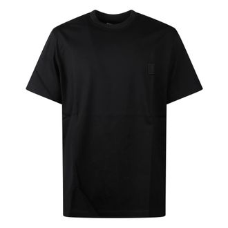 Wooyoungmi Wooyoungmi, Tops, Heren, Zwart, L, Katoen, Back Logo T-shirt