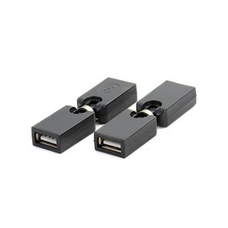 OEM Adaptador Usb 2.0 Hembra-hembra Giratorio De 360&deg; Con Conector Acoplador Af/af De Alta Velocidad Para Transferencia De Datos, Carga Y Extensi&oacute;n De Pc