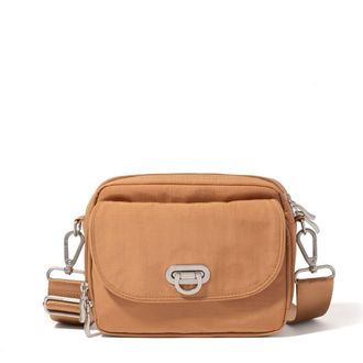 Baggallini Coastal Flip Lock Camera Bag Crossbody in Acorn at Nordstrom