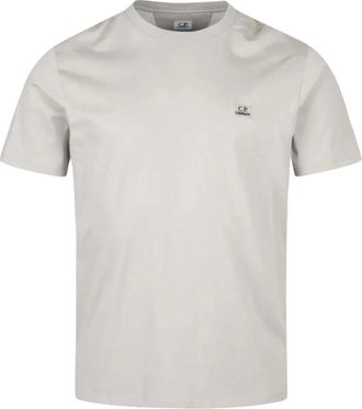C.P. Company C.p. Company, Tops, Heren, Grijs, M, Katoen, 30/1 Jersey T-shirt met korte mouwen en grafische print