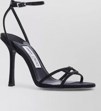 Jimmy Choo London textile and lamb leather sandals